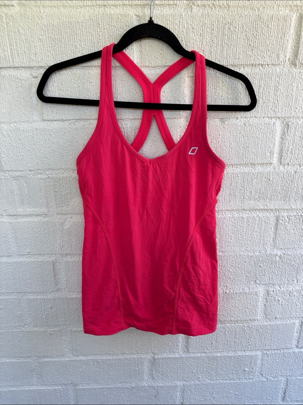 Lorna Jane Hot Pink Cross-Back Athletic Tank Top sz S